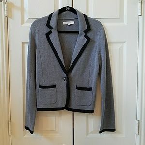 Gray knit jacket from LOFT
